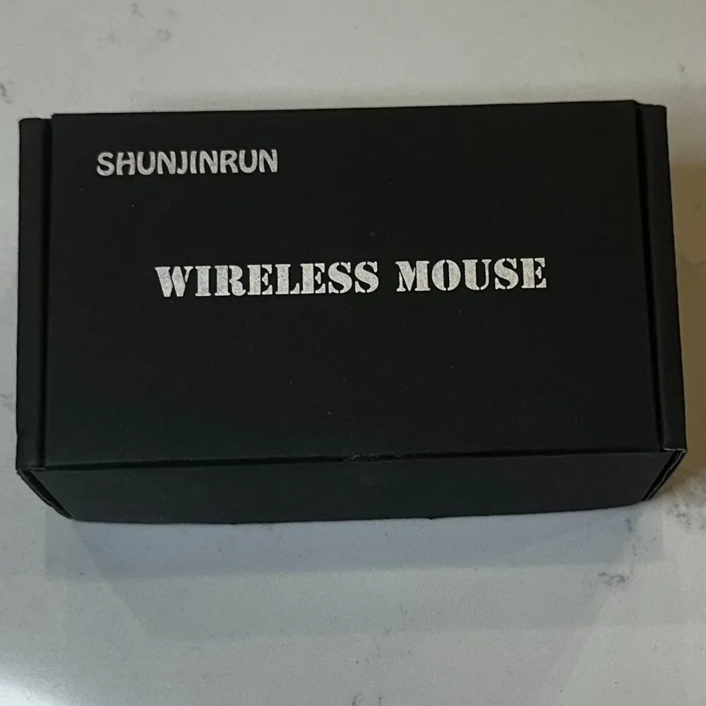 Black 2.4G Ergonomic Wireless Mouse - Anti Slip Roller w USB Receiver, 6 Buttons